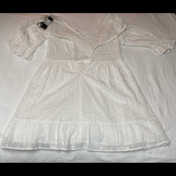 Love Sam Vivienne Eyelet Lace Boho Dress Medium - Picture 6 of 7